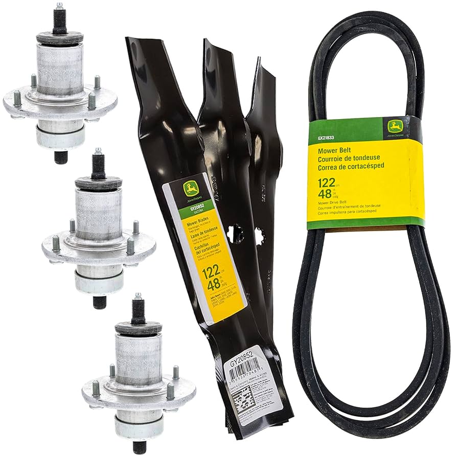 Amazon.com : John Deere Spindle Blade & Belt 3 Pack Z255